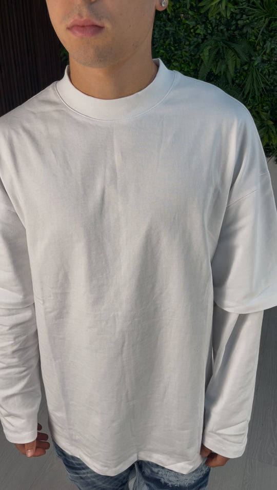 LONGSLEEVE DOUBLE BIANCA