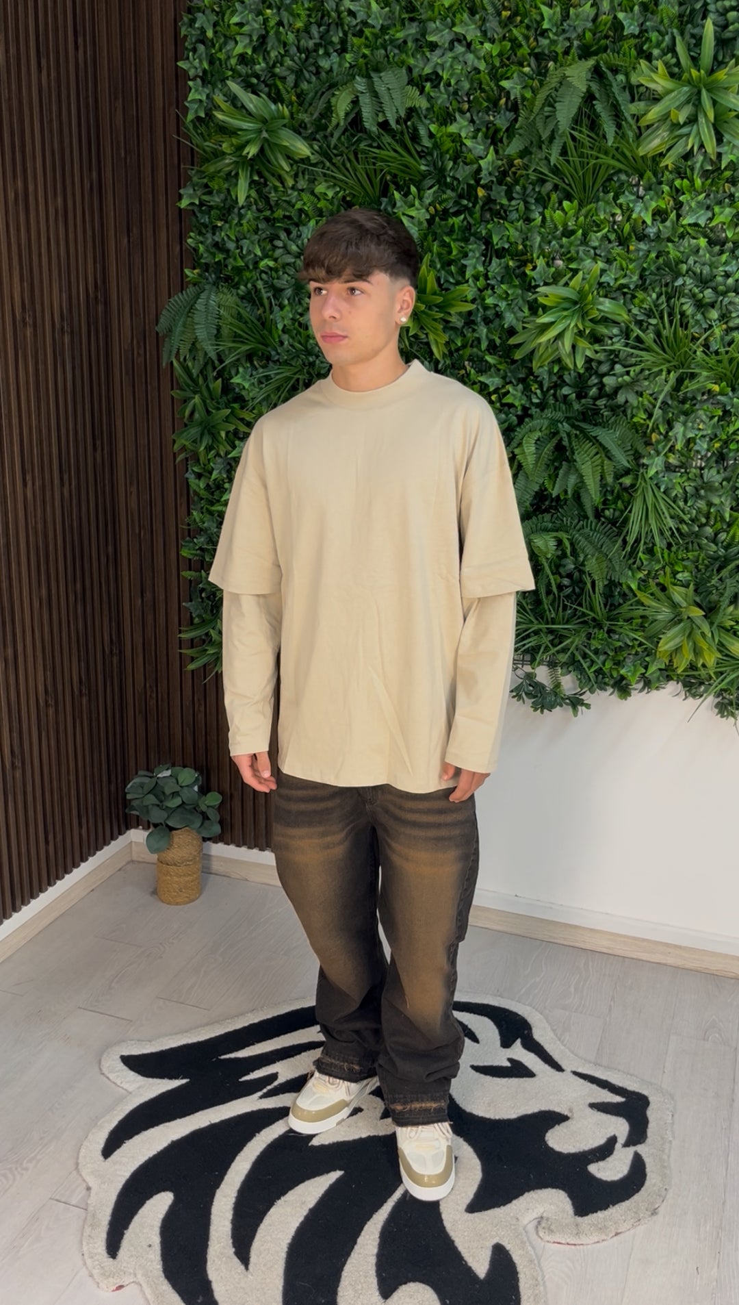 JEANS FLARE BROWN