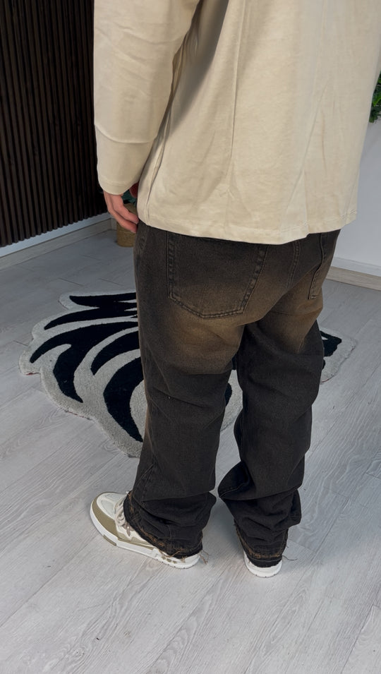 JEANS FLARE BROWN