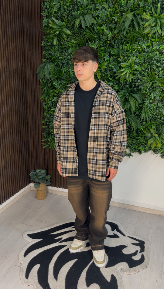 JEANS FLARE BROWN