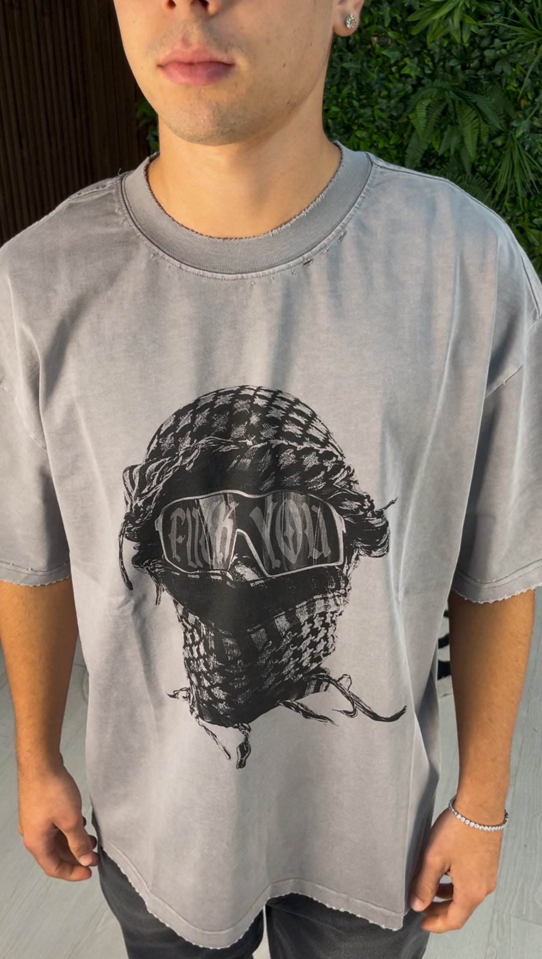 T-SHIRT BANDIT GRIGIA