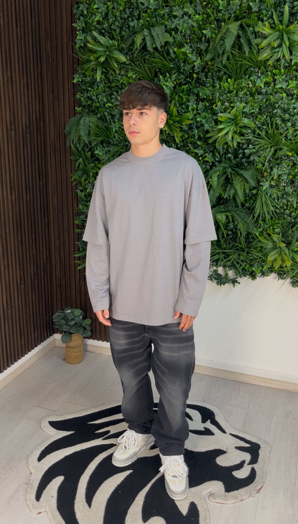LONGSLEEVE DOUBLE GRIGIA