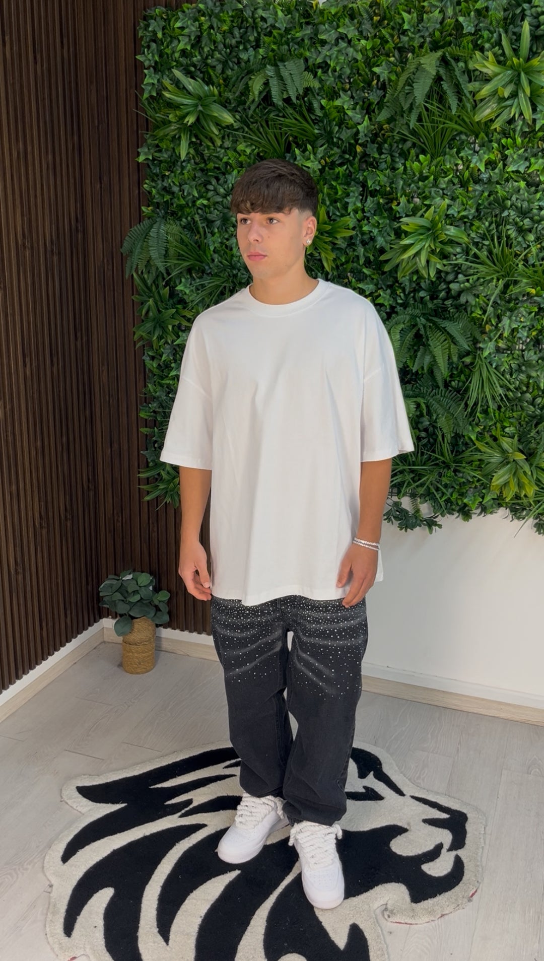 JEANS BAGGY CON STRASS