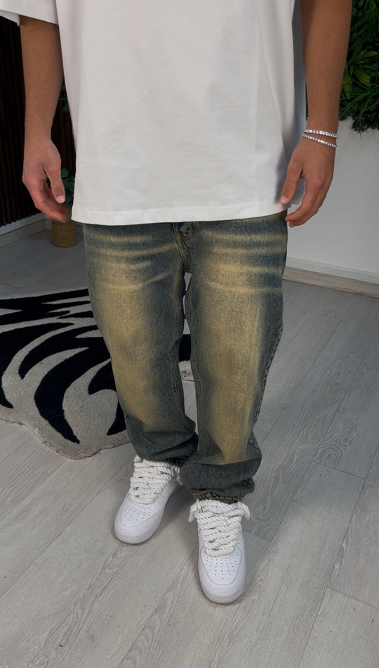 JEANS BAGGY SAND