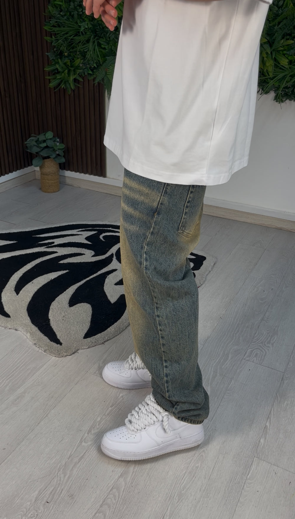 JEANS BAGGY SAND