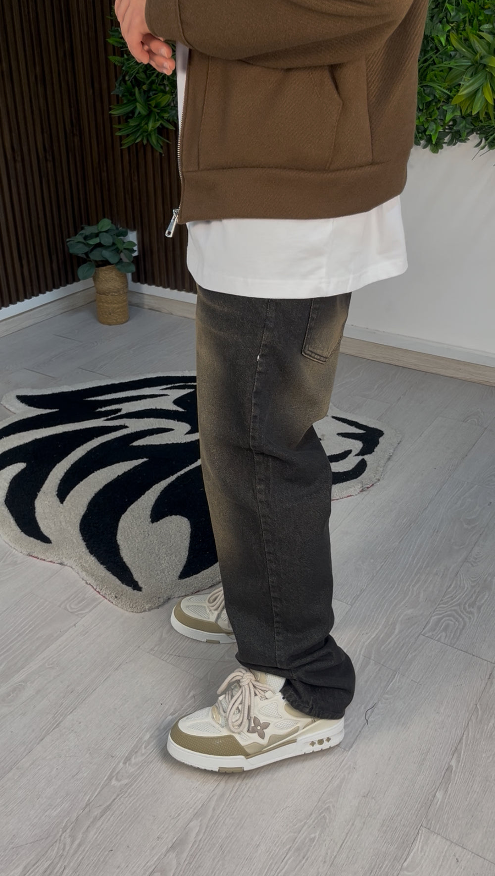 JEANS BAGGY BROWN