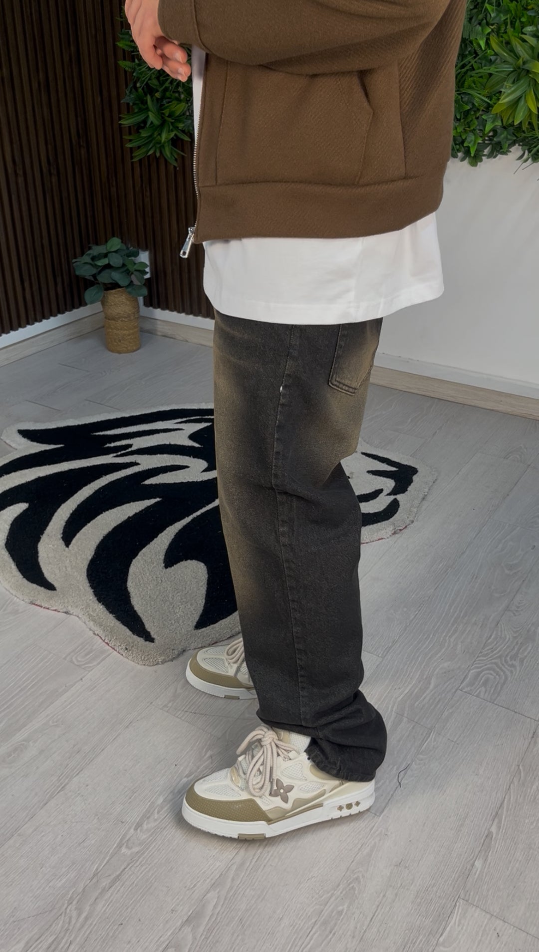 JEANS BAGGY BROWN