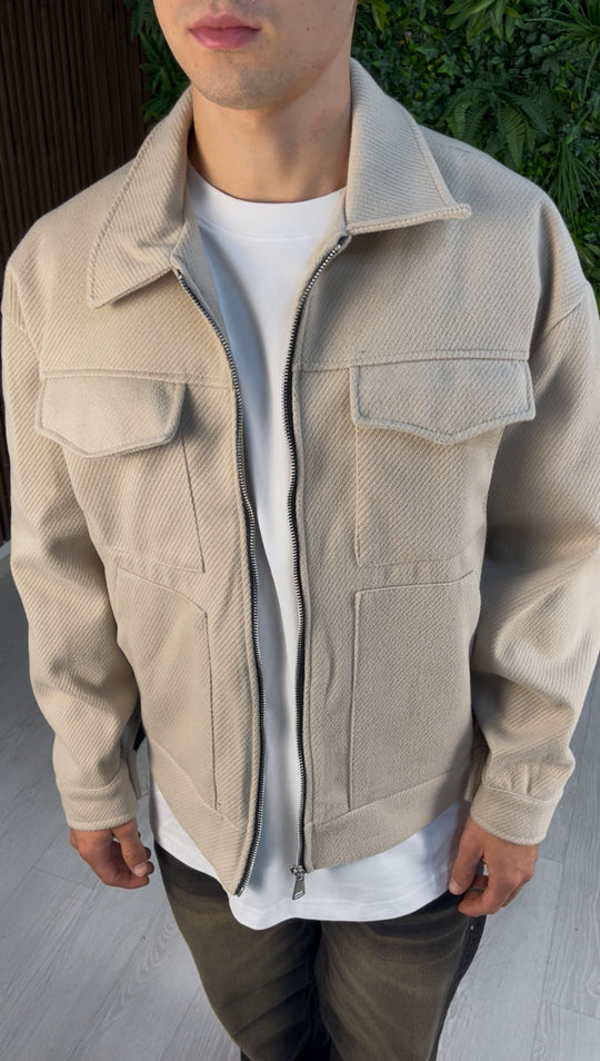 GIACCA VELVETTE BEIGE