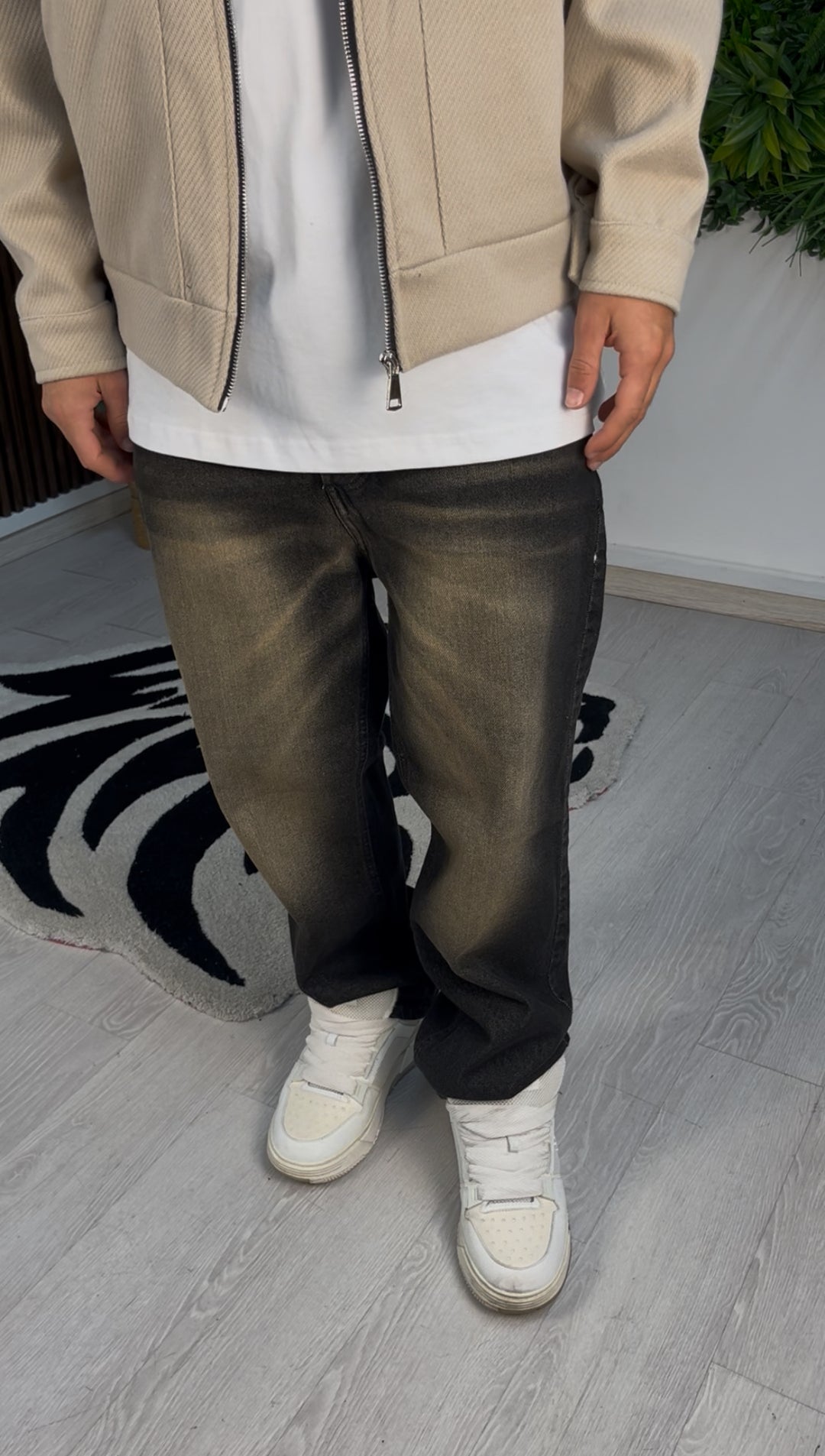 JEANS BAGGY BROWN