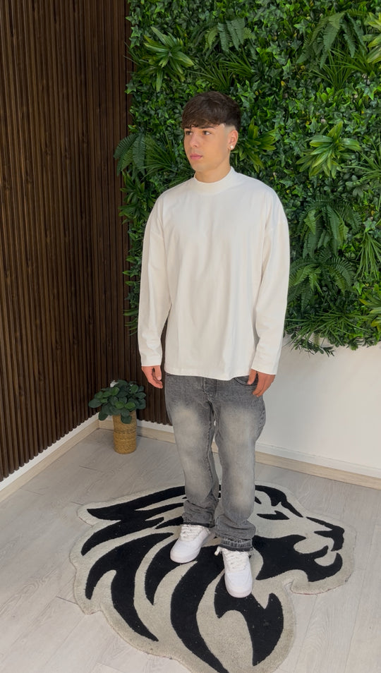 JEANS FLARE DUAL GREY