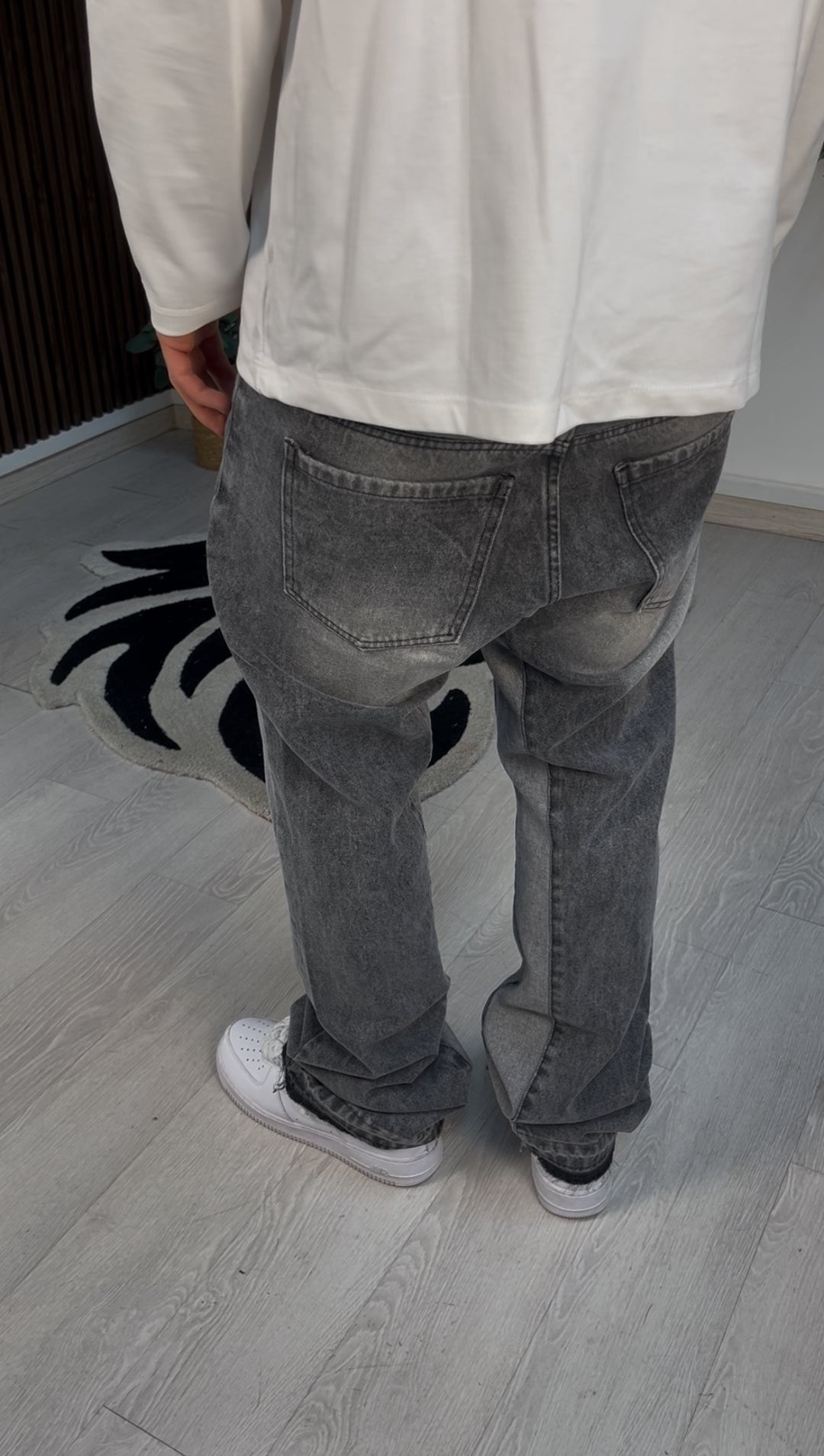 JEANS FLARE DUAL GREY