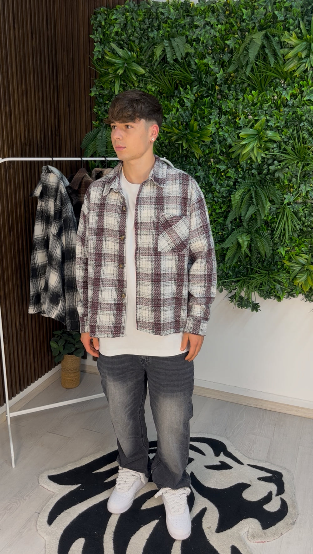 CAMICIA COZY BORDEAUX