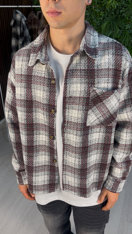 CAMICIA COZY BORDEAUX