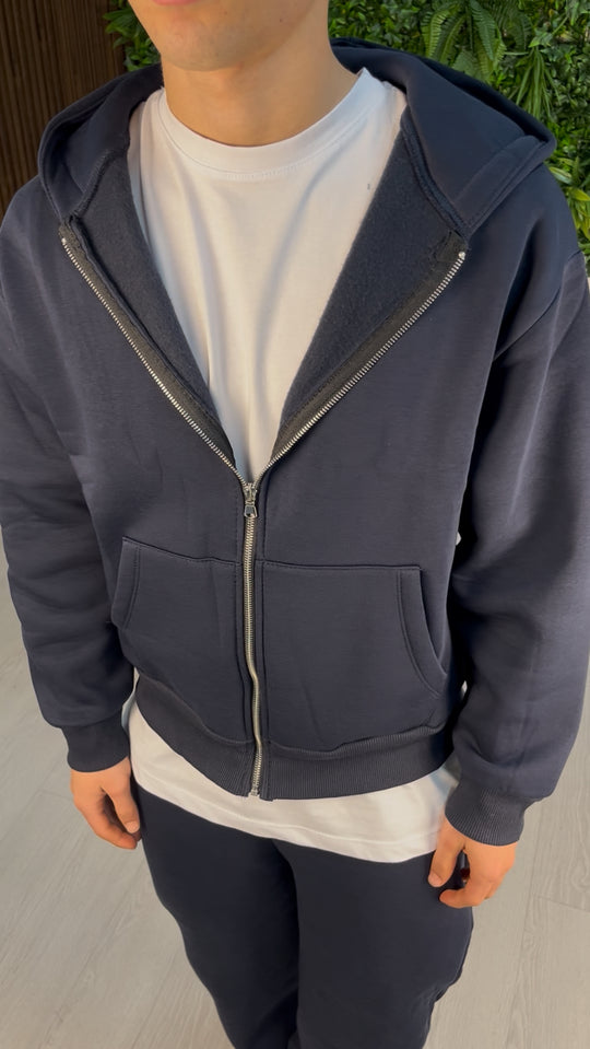 TRACKSUIT FULL ZIP BLU NOTTE