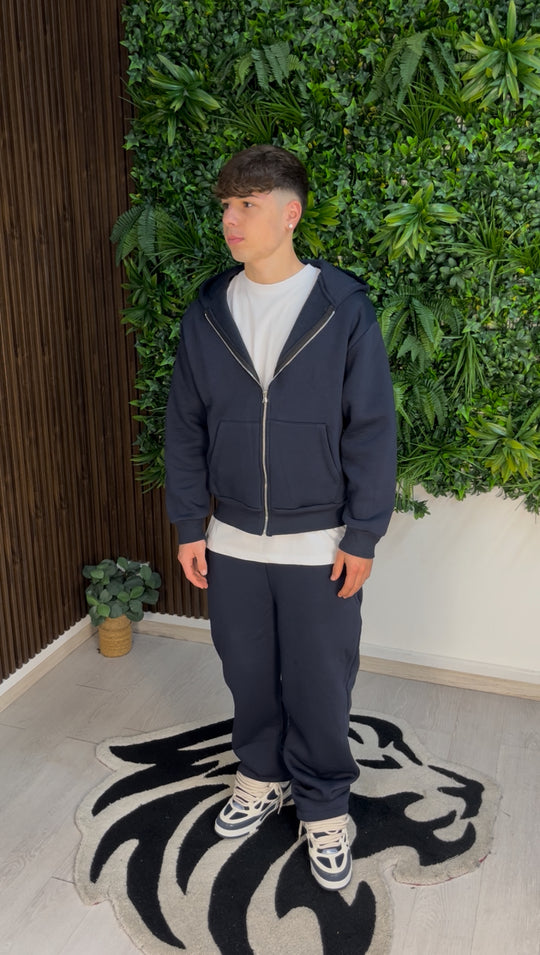 TRACKSUIT FULL ZIP BLU NOTTE
