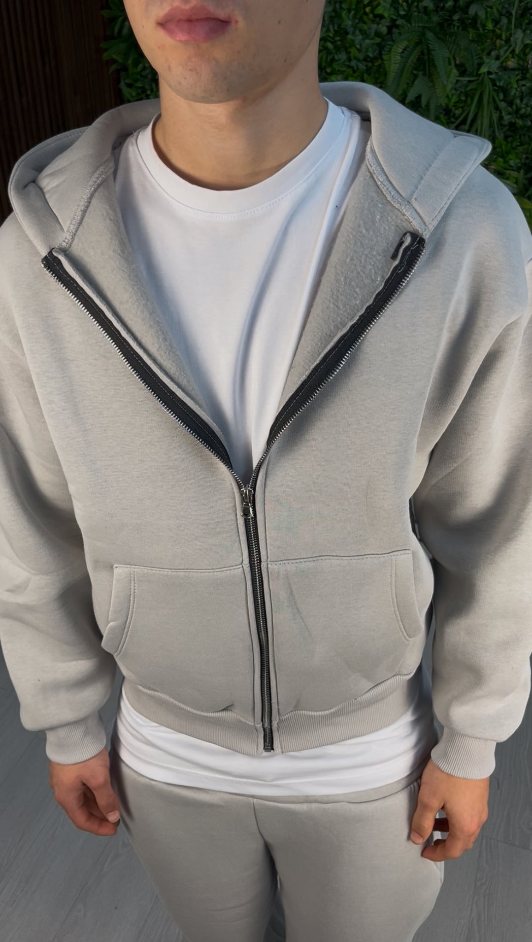 TRACKSUIT FULL ZIP GHIACCIO