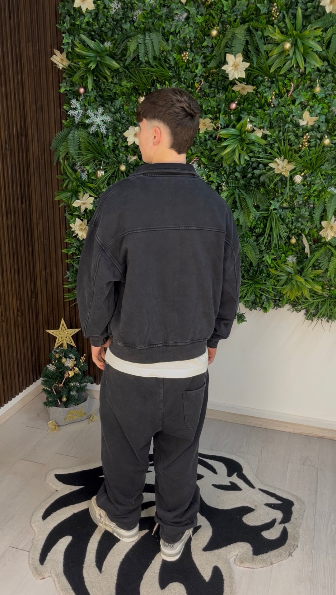 WASHED BALOON PANTS BLACK