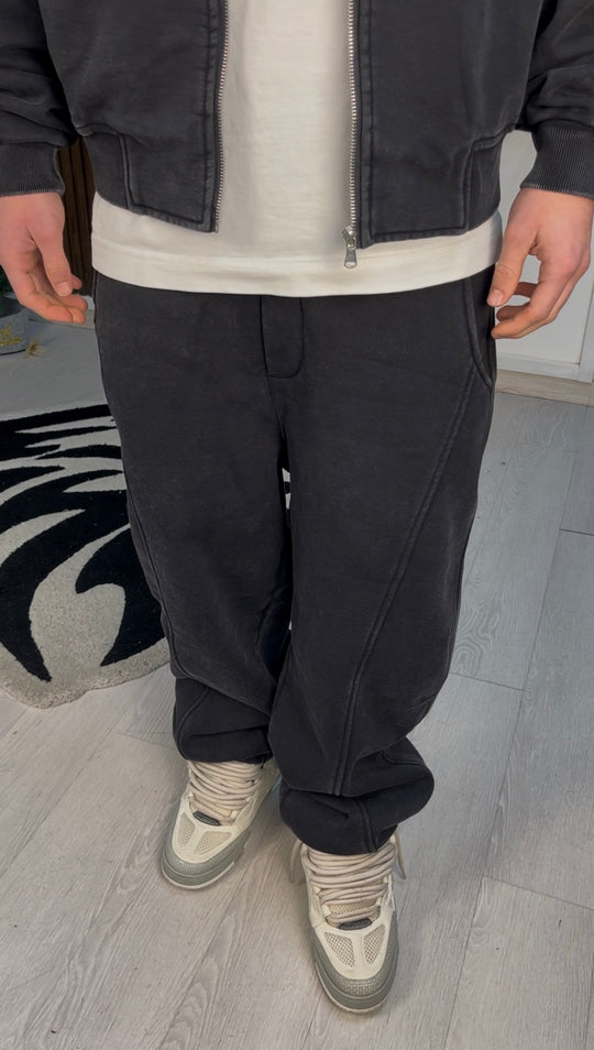 WASHED BALOON PANTS BLACK