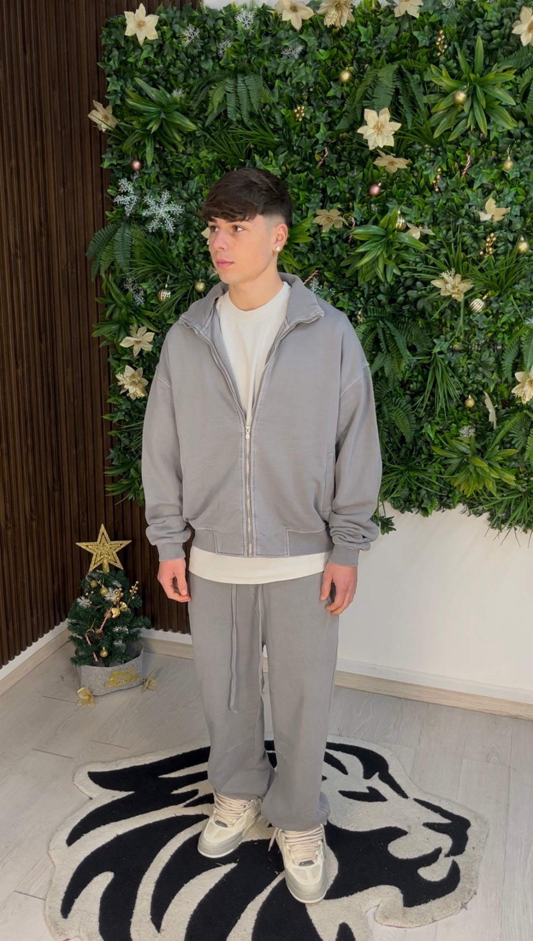 WASHED FLEX PANTS GREY
