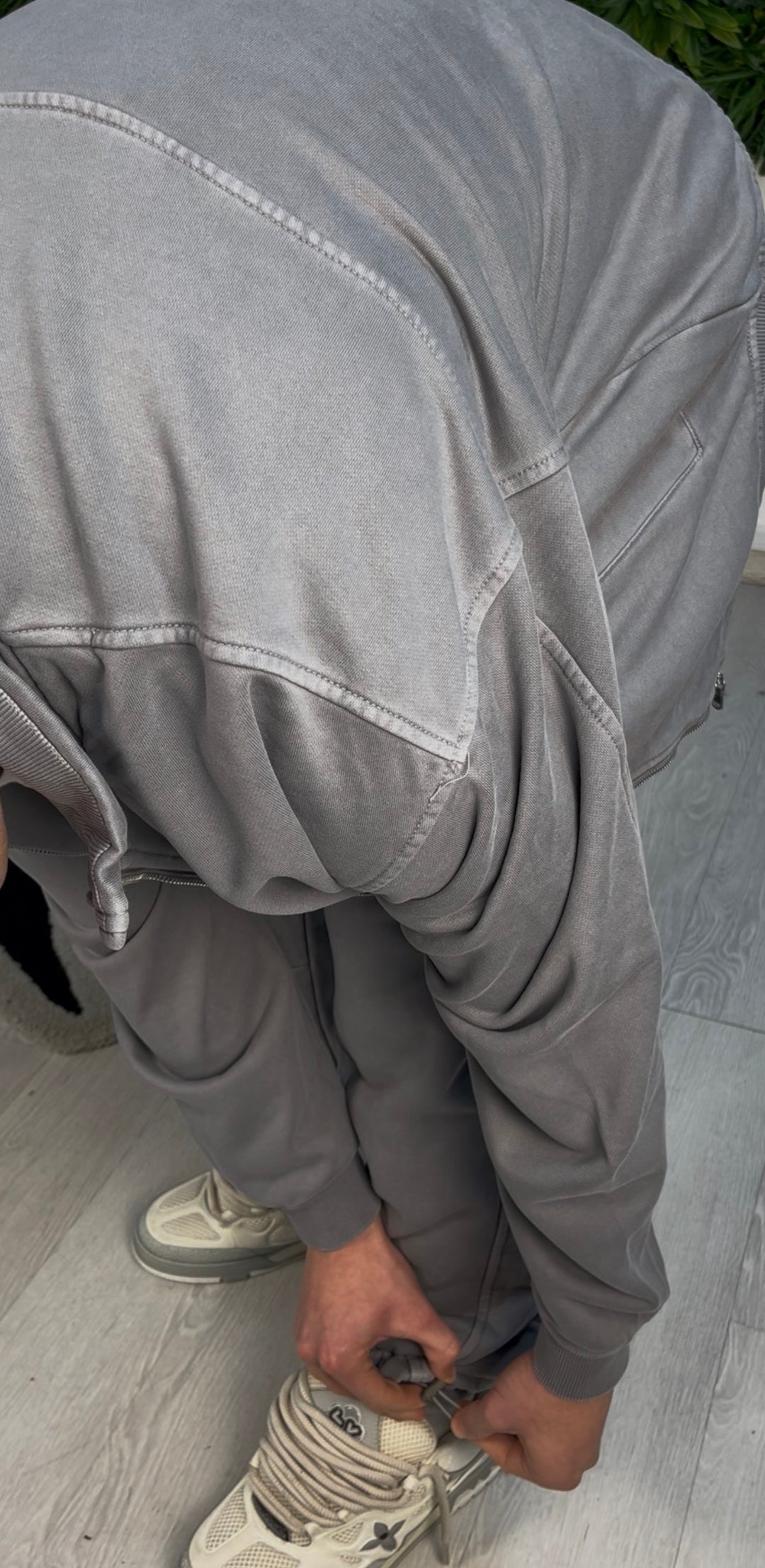 WASHED FLEX PANTS GREY