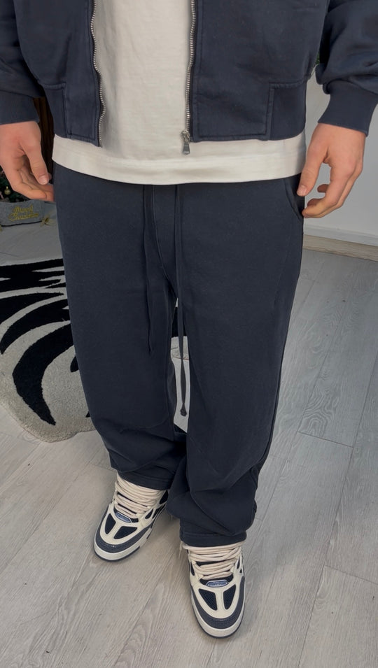 WASHED FLEX PANTS DARK BLUE