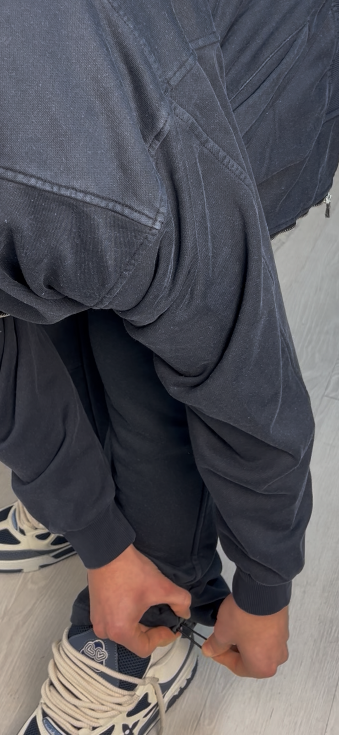 WASHED FLEX PANTS DARK BLUE