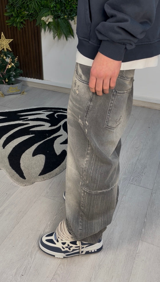 JEANS DAMAGE BALOON FIT