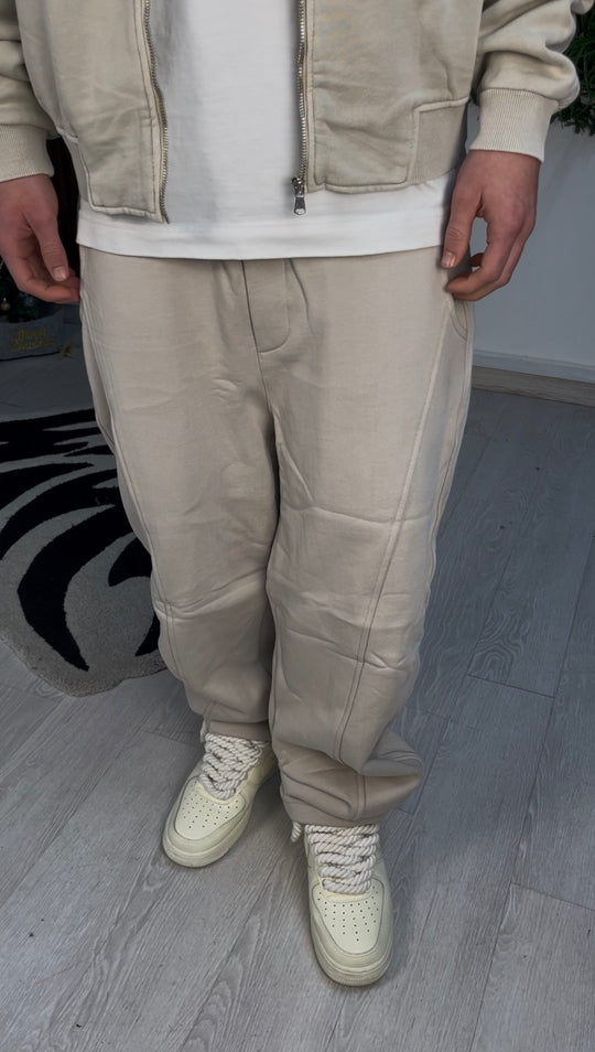 WASHED BALOON PANTS BEIGE