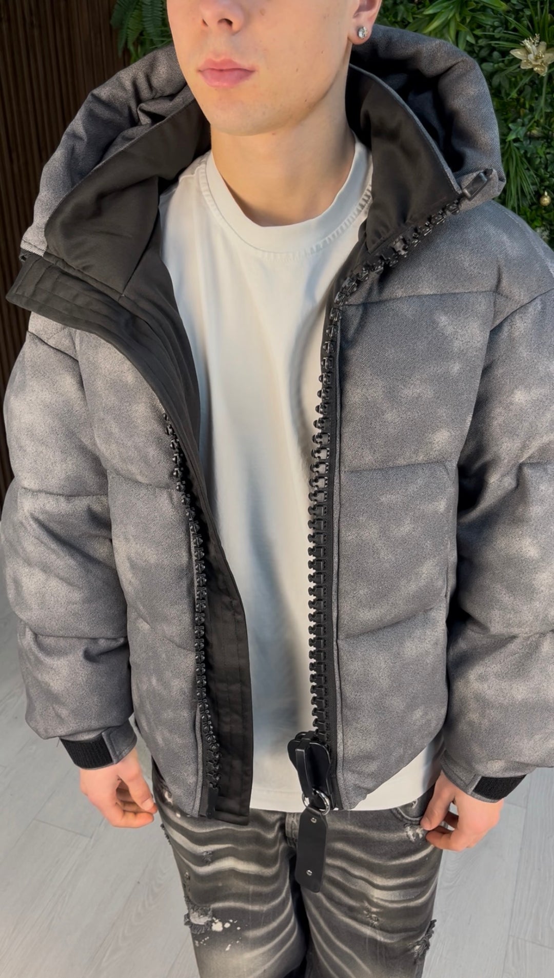 PUFFER MEGA ZIP SHADOW