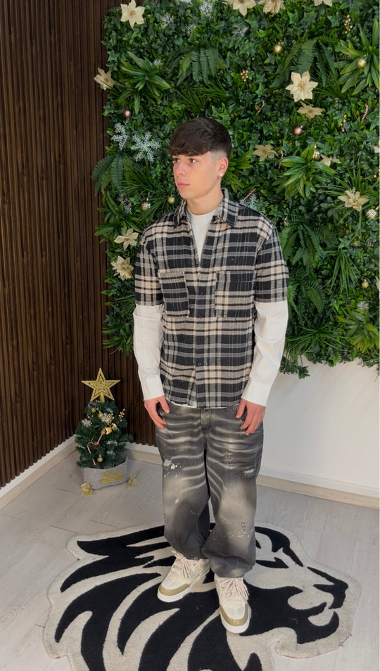 CAMICIA DOUBLE BEIGE