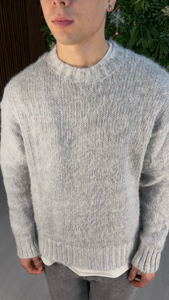 MAGLIONE SOFT GRIGIO