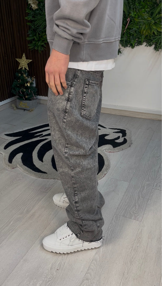 JEANS FLARE DARK GREY