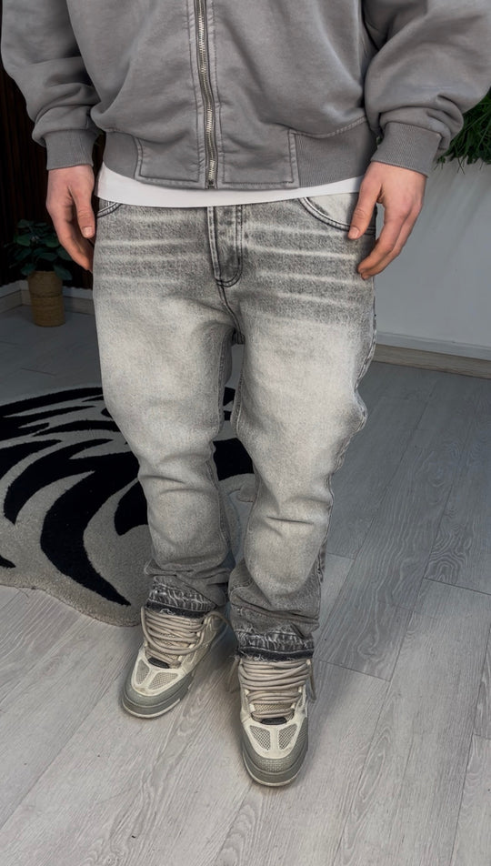 JEANS FLARE LIGHT GREY