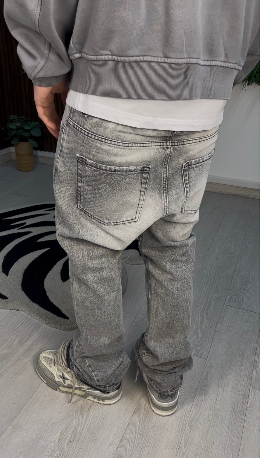 JEANS FLARE LIGHT GREY