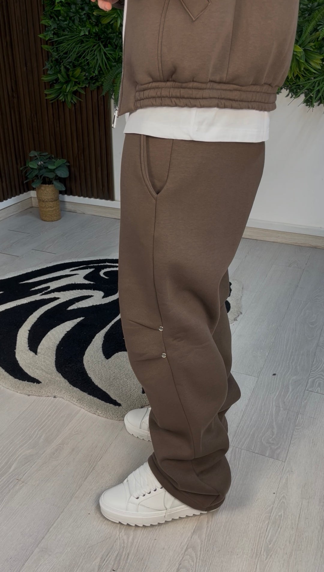 REFINED PANTS BROWN