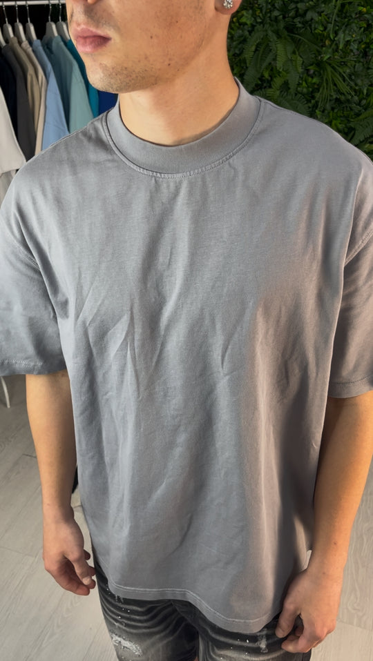 T-SHIRT PREMIUM SEMI-OVER GRIGIA