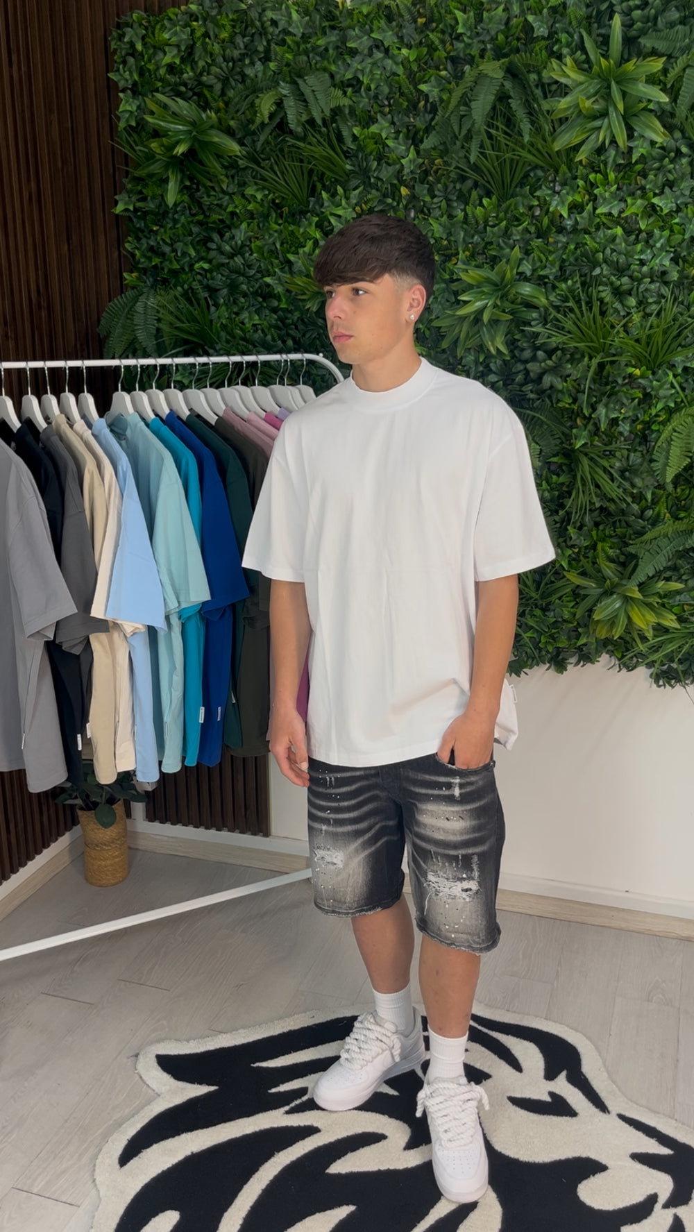 T-SHIRT PREMIUM SEMI-OVER BIANCA