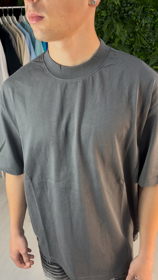 T-SHIRT PREMIUM SEMI-OVER PIOMBO
