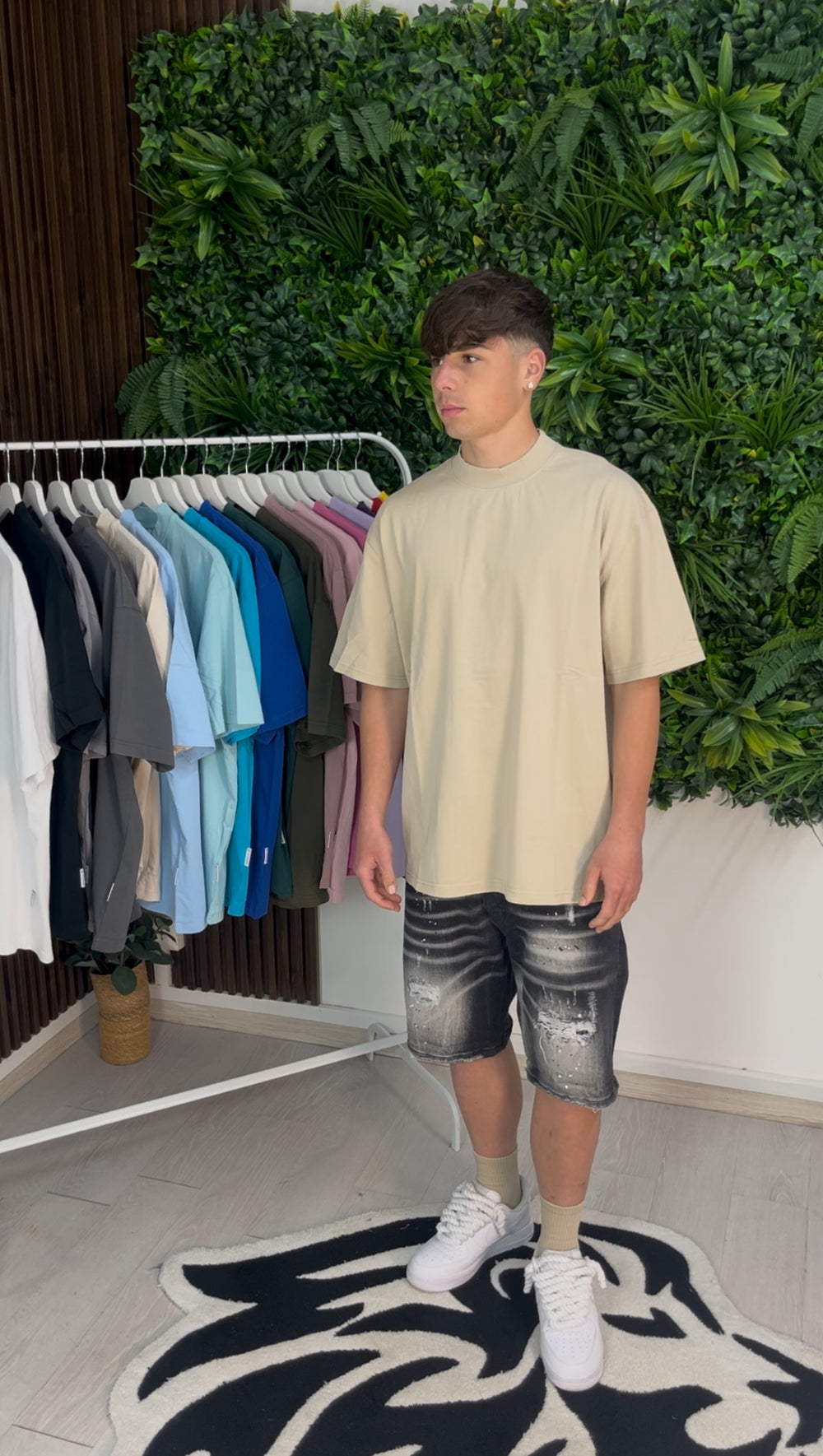 T-SHIRT PREMIUM SEMI-OVER BEIGE
