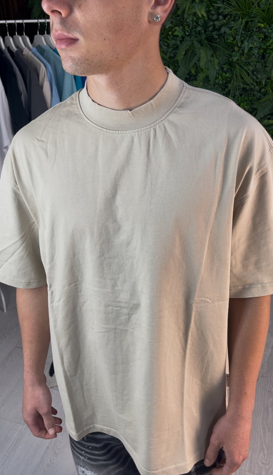 T-SHIRT PREMIUM SEMI-OVER BEIGE