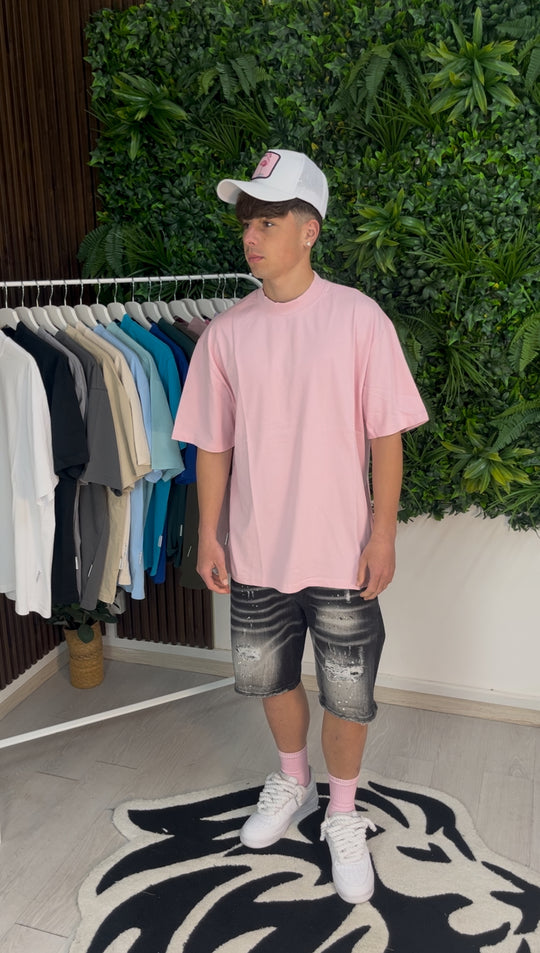 T-SHIRT PREMIUM SEMI-OVER ROSA