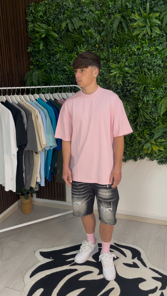 T-SHIRT PREMIUM SEMI-OVER ROSA