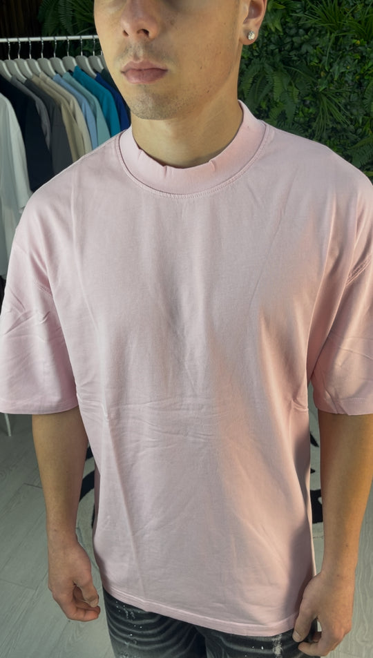 T-SHIRT PREMIUM SEMI-OVER ROSA