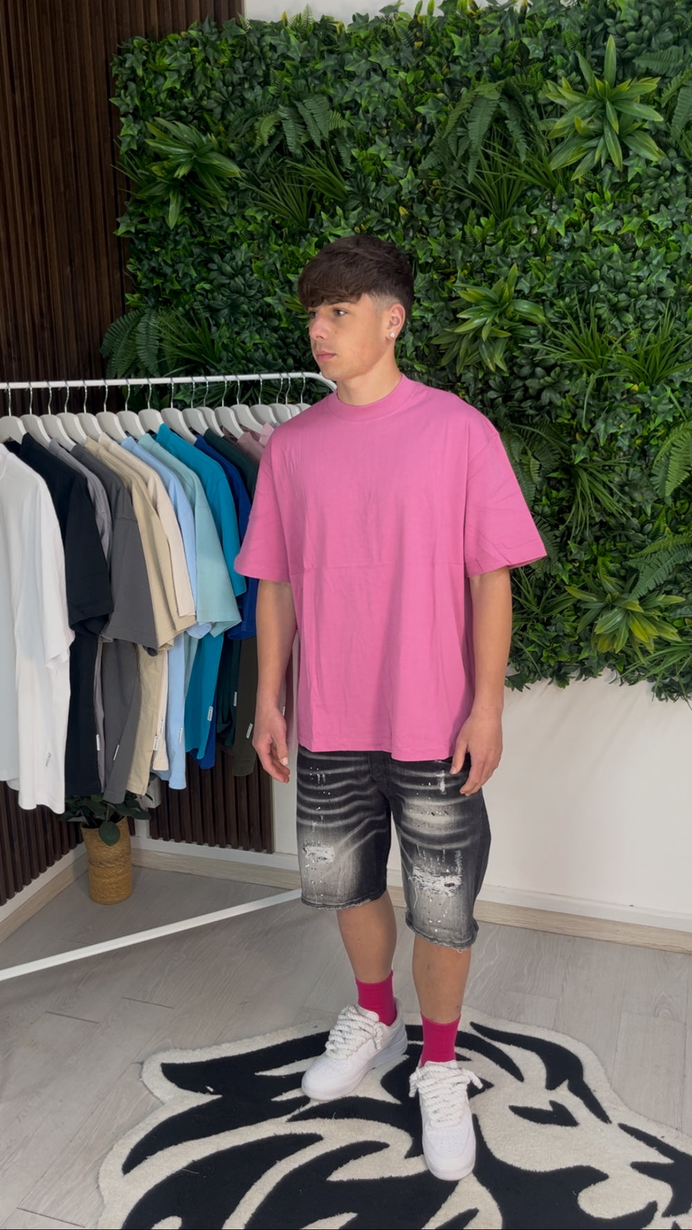 T-SHIRT PREMIUM SEMI-OVER FUXIA