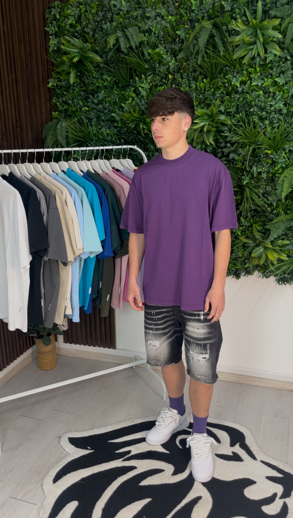 T-SHIRT PREMIUM SEMI-OVER VIOLA