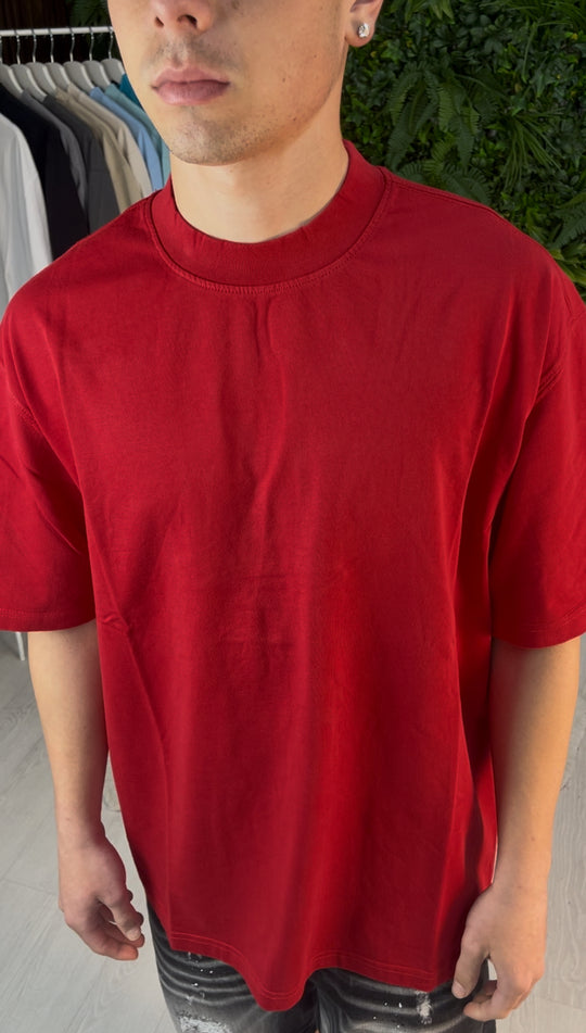 T-SHIRT PREMIUM SEMI-OVER ROSSA