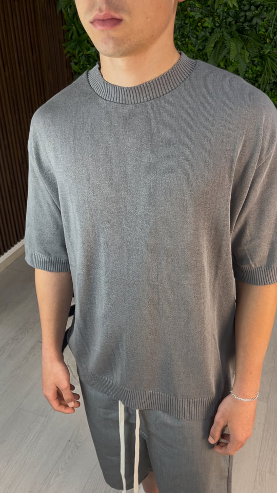 MAGLIA IN FILO GRIGIA