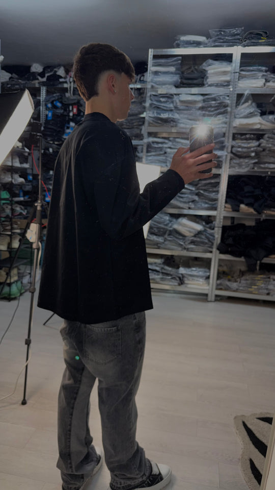 JEANS FLARE DUAL GREY