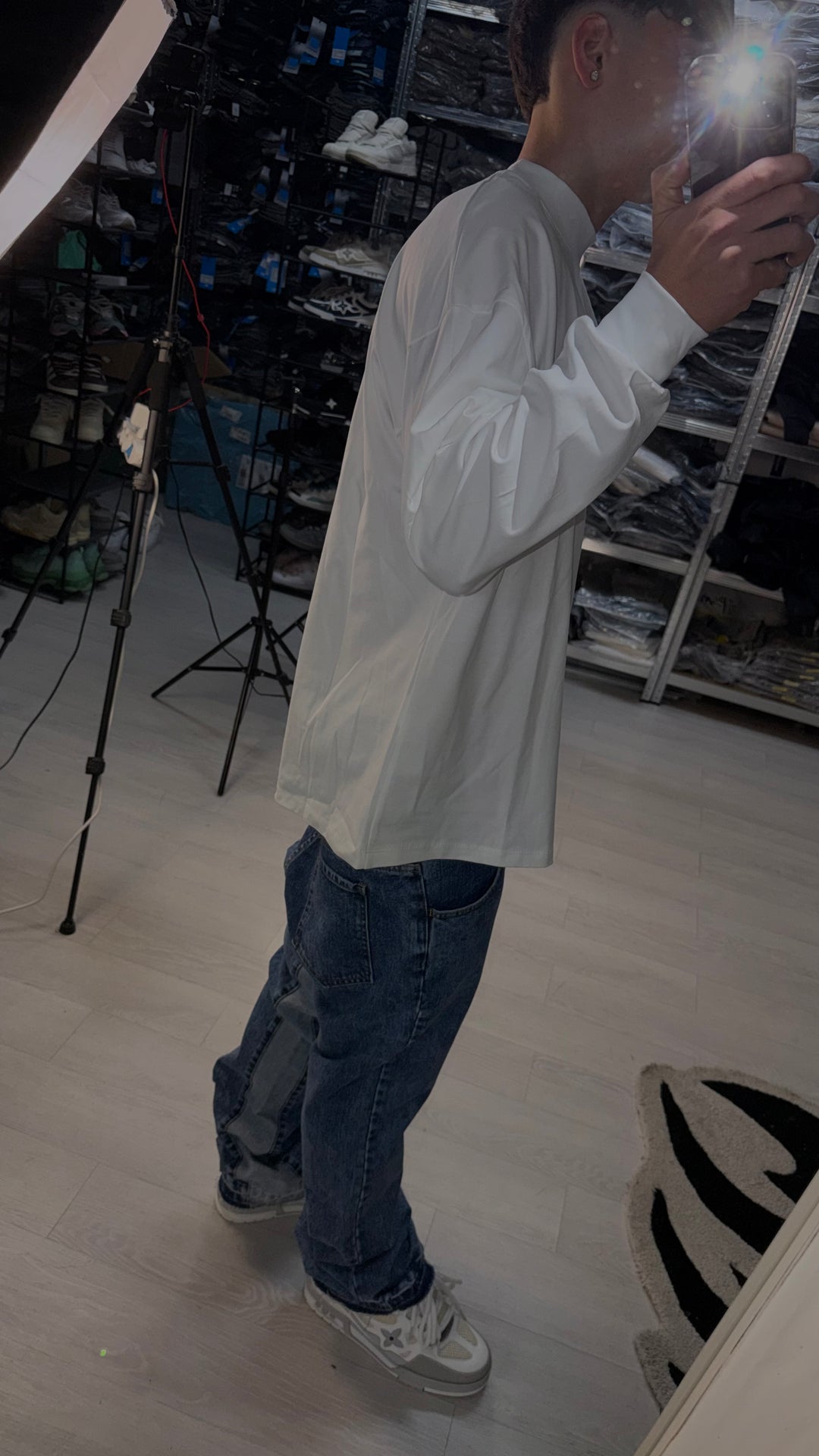 JEANS FLARE DUAL BLUE