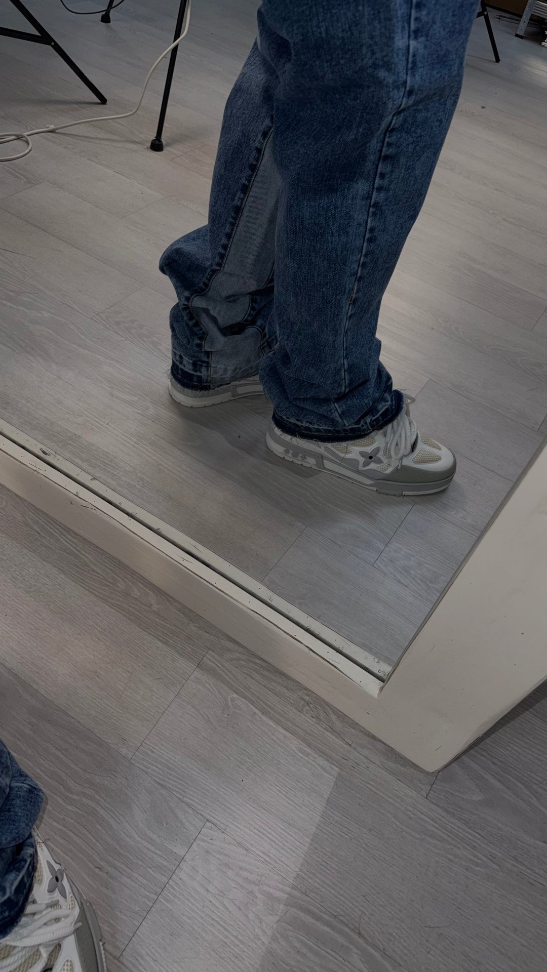 JEANS FLARE DUAL BLUE